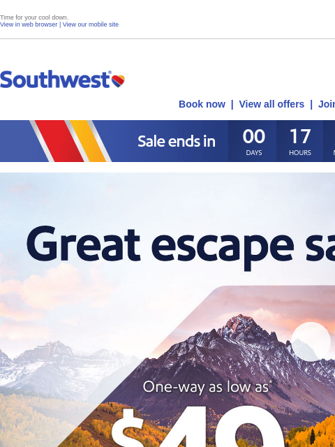 southwest newsletter: $49 sale! It's fall, y'all!