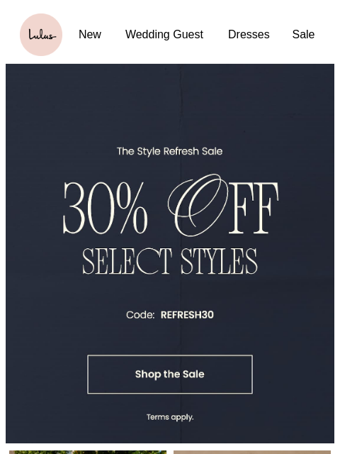 lulus newsletter: 30% Off Select Fall Dresses 🍂👗