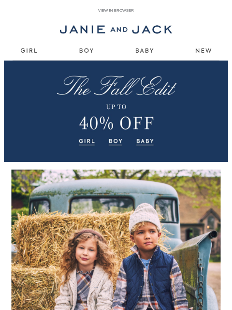 janieandjack newsletter: See what's new to sale (hint: 🎃)