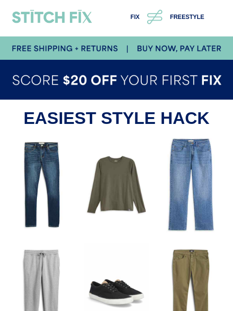 stitchfix newsletter: More compliments, please