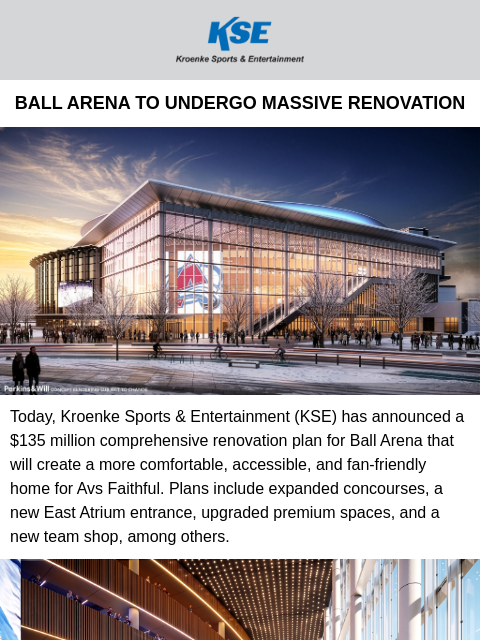thecoloradoavalanche newsletter: Exciting Changes Coming to Ball Arena