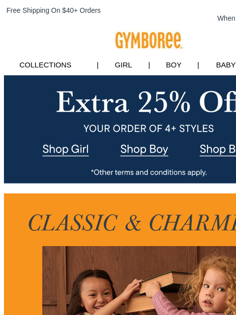 gymboree newsletter: Classic Plaid + Fall Florals from Countryside Mano...