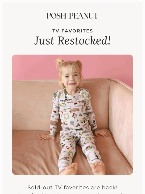 poshpeanut newsletter: 📺 ✨ Back In Stock: TV Favorites!