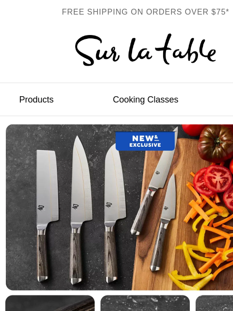 surlatable newsletter: Shun: Sharp, stylish and up to 40% off.