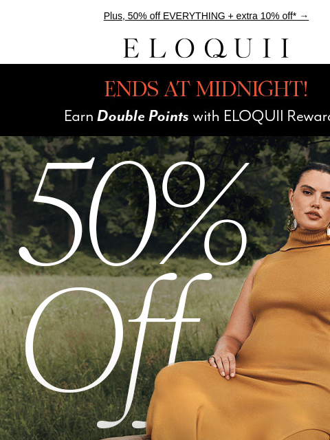 eloquii newsletter: $1 SHIPPING 🤝 ALL ORDERS