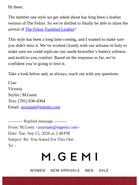 mgemi newsletter: Re: You Asked For This One