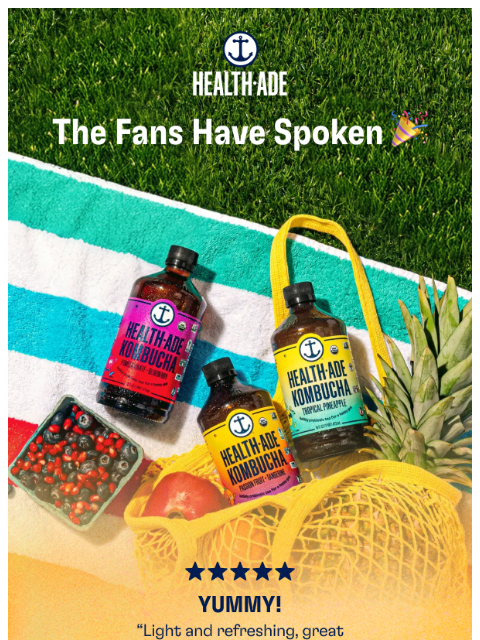 health-ade newsletter: Real talk from real fans