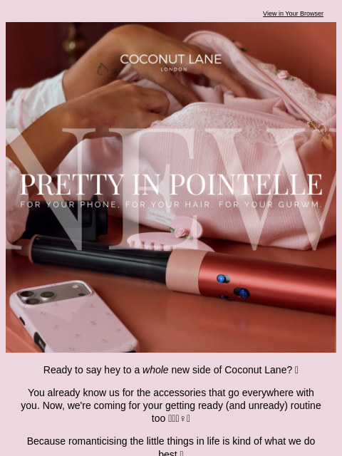 coconut-lane newsletter: 𝒩𝑒𝓌: PRETTY IN POINTELLE 🎀🌷