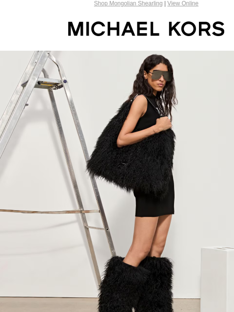 Shop Mongolian Shearling | View Online MICHAEL KORS MONGOLIAN SHEARLING MAKES A MAJOR STYLE STATEMENT. SHOP LUXE TEXTURES IMAGE IMAGE IMAGE SHOP NEW ARRIVALS Banner Enjoy Free Ground Shipping On All