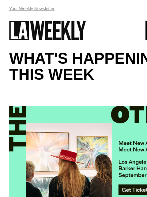 View Online Your Weekly Newsletter LAWEEKLY 09/19/24 WHAT'S HAPPENING THIS WEEK EVENT Dan Savage's 2024 HUMP! Film Fest: PART TWO Why watch dirty movies in a dark theater with strangers?