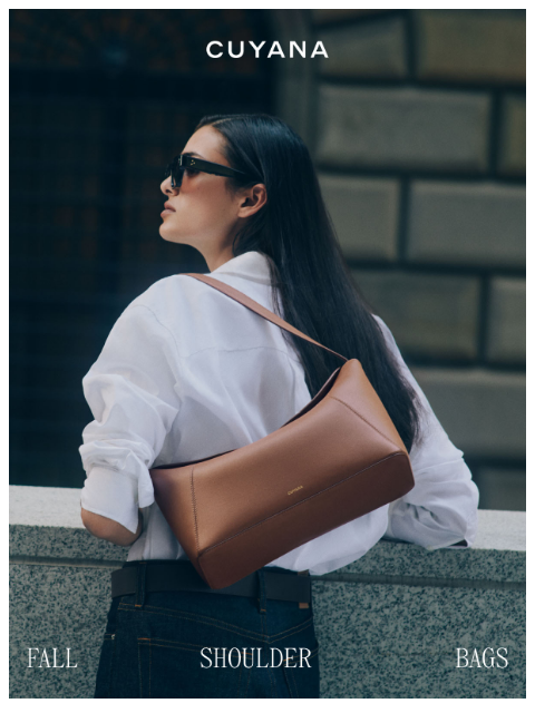 cuyana newsletter: Fall Shoulder Bags