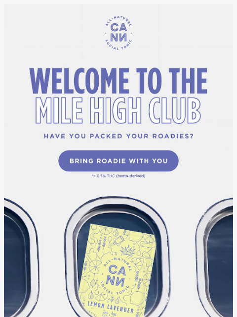 drinkcann newsletter: 3 days left for FREE roadies