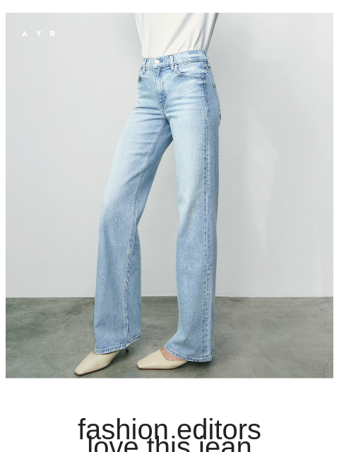 ayr newsletter: Vogue’s fave new jean