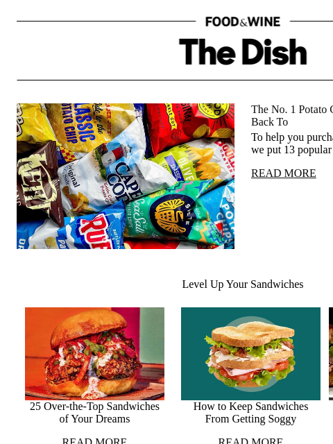 foodandwine newsletter: The No. 1 Potato Chip Brand We Keep Coming Back To