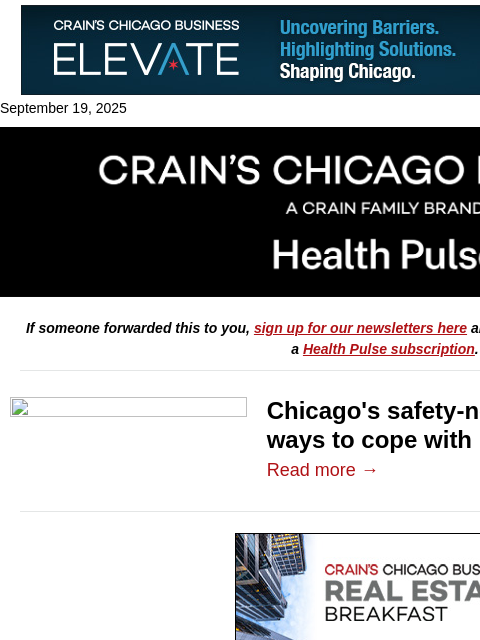 crainalerts newsletter: Safety nets plan around massive cuts