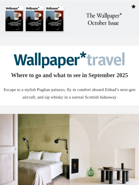 futureplc newsletter: Wallpaper* Travel in 2025: where to go