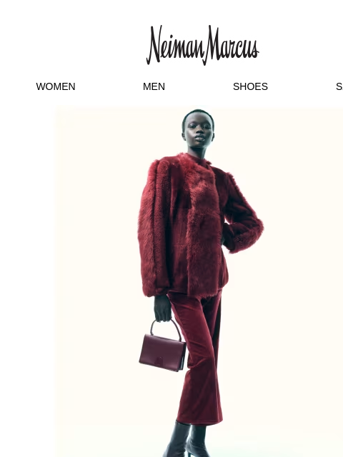 neimanmarcus newsletter: Akris Punto serves up head-to-toe Bordeaux