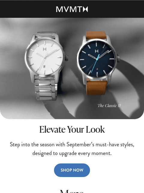 mvmt newsletter: September's top trending watches