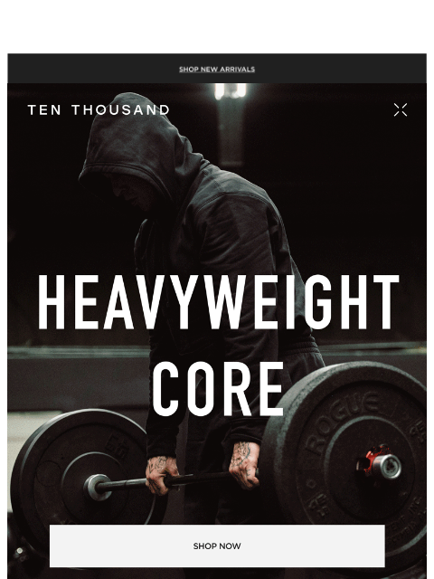 tenthousand newsletter: New In: Heavyweight Core Sweats