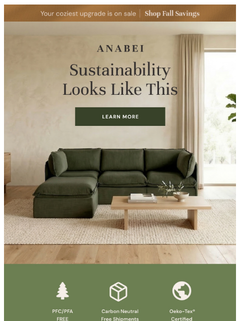 anabei newsletter: Sustainability looks like this