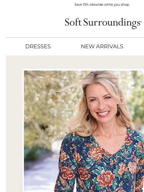 softsurroundings newsletter: Soft Pima Tops. Slim-Leg Jeans.