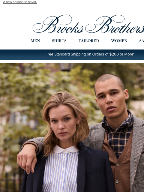 brooksbrothers newsletter: Luxe fall fabrics & textures