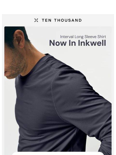 tenthousand newsletter: New: Interval Long Sleeve In Inkwell