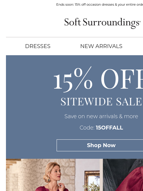 softsurroundings newsletter: Fall Occasions