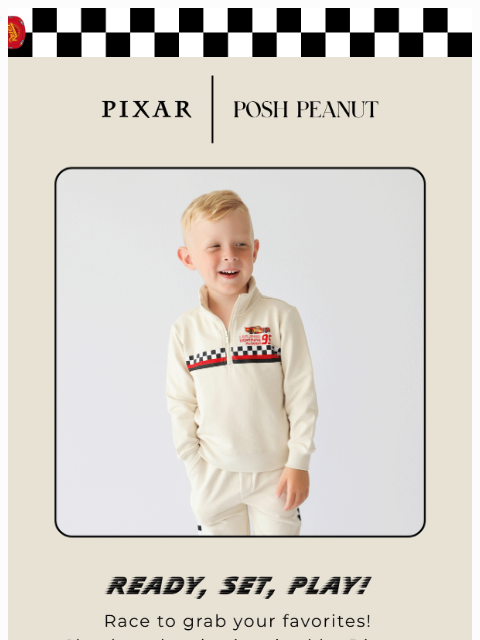 poshpeanut newsletter: Gear Up for Play! 🏁