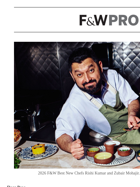 foodandwine newsletter: These are the 14 Best New Chefs in America