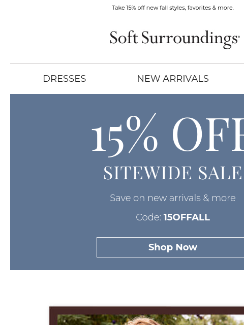 softsurroundings newsletter: New Fall Arrivals