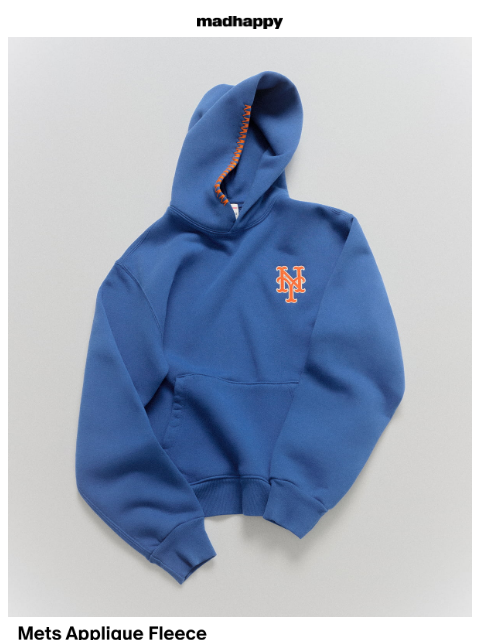 madhappy newsletter: Mets Applique Fleece