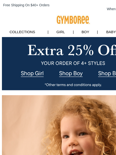 gymboree newsletter: Fall Looks Feat. Premium Fabrics