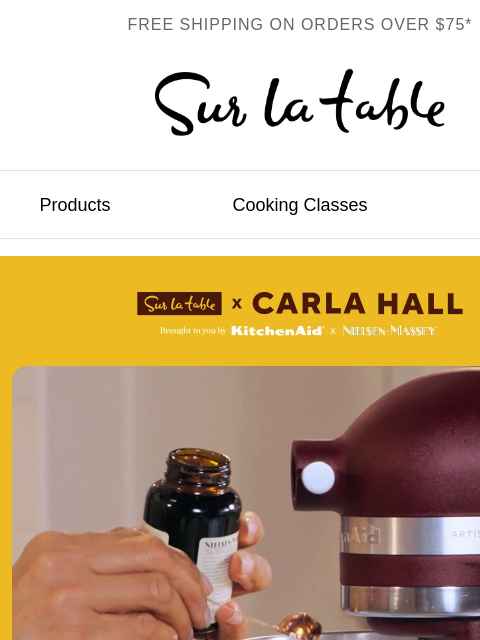 surlatable newsletter: Mix things up with Carla Hall.