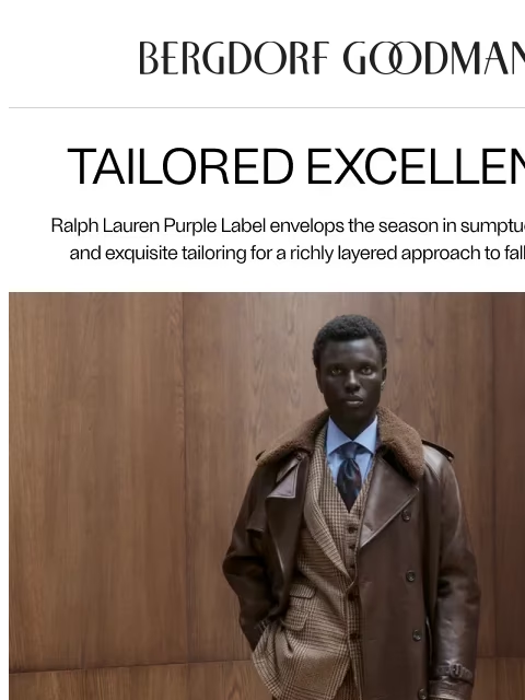bergdorfgoodman newsletter: Ralph Lauren’s Fall Refinement