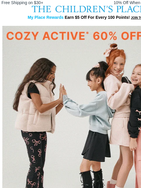 childrensplace newsletter: Cozy fits for After-School Plans