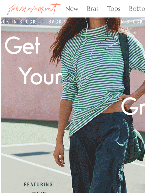 freepeople newsletter: The Restoration Layer is BACK 💚