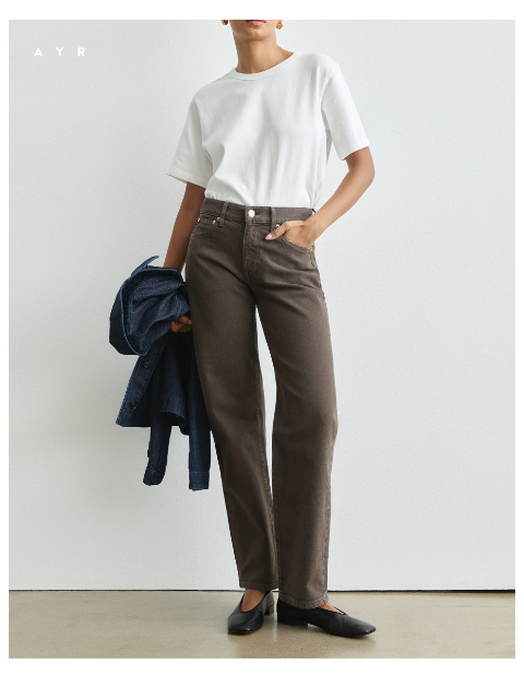 ayr newsletter: an unexpected new jean