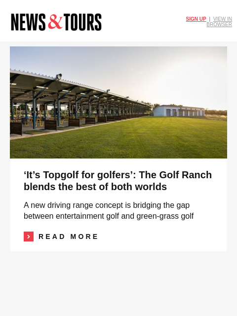golfdigest newsletter: New driving range concept gaining popularity
