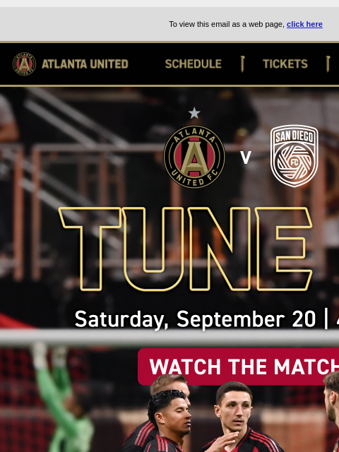 atlutd newsletter: Watch TODAY📺 4:30pm