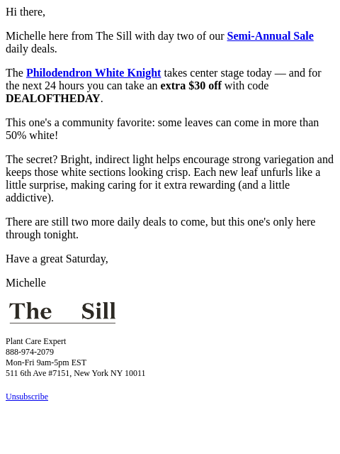 thesill newsletter: Today's rare plant deal is here