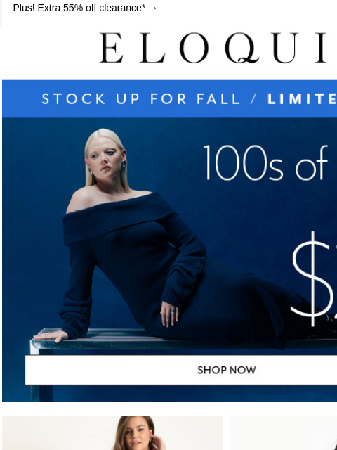 eloquii newsletter: ICYMI: 100s of styles from $25 (!!)