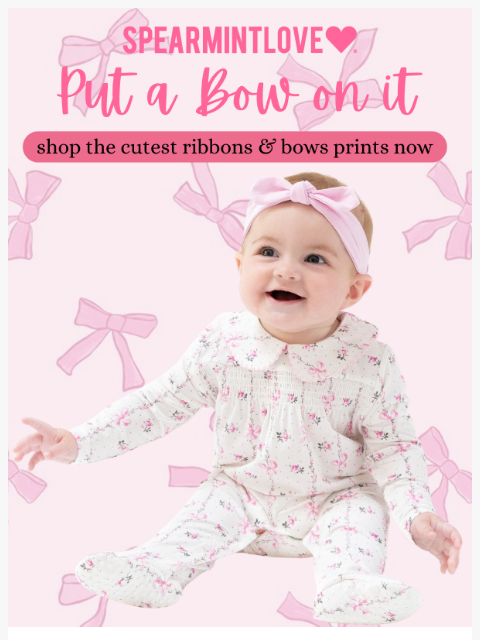 spearmintlove newsletter: 🎀 Put a Bow on It - The Cutest Prints Are Here