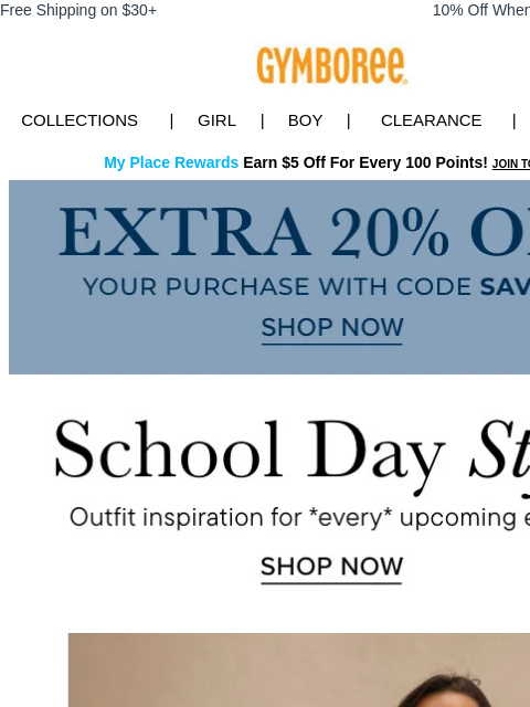 gymboree newsletter: 4 Outfits Your School Wardrobe is Missing 📚
