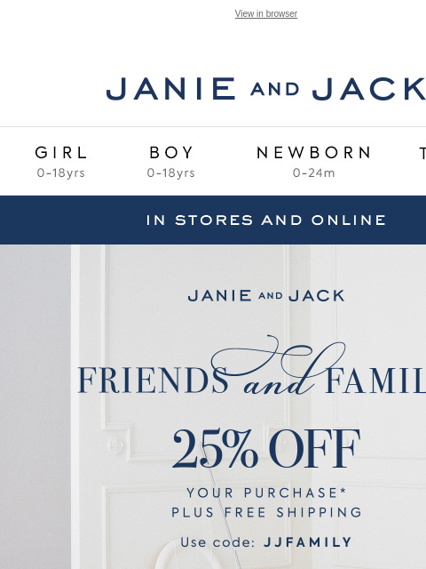 janieandjack newsletter: Snoopy’s here—now 25% off during Friends & Family