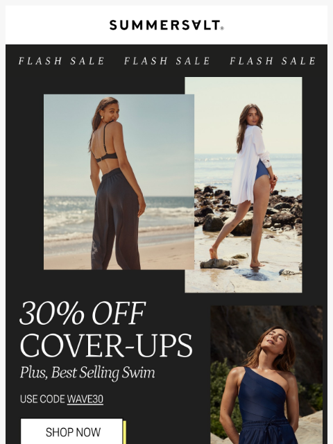 summersalt newsletter: A *Flash Sale* you can't miss✨