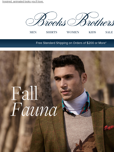 brooksbrothers newsletter: Our animal-motif pieces are in