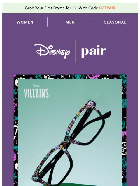 paireyewear newsletter: Disney Villains🪞🍎🐾