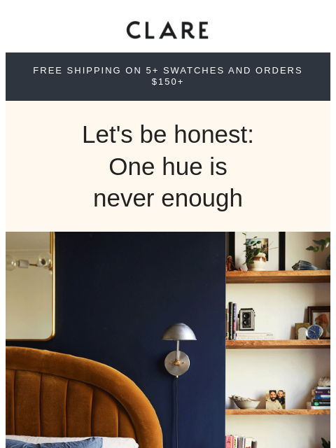 clare newsletter: Layer up with colors that play well together 🎨