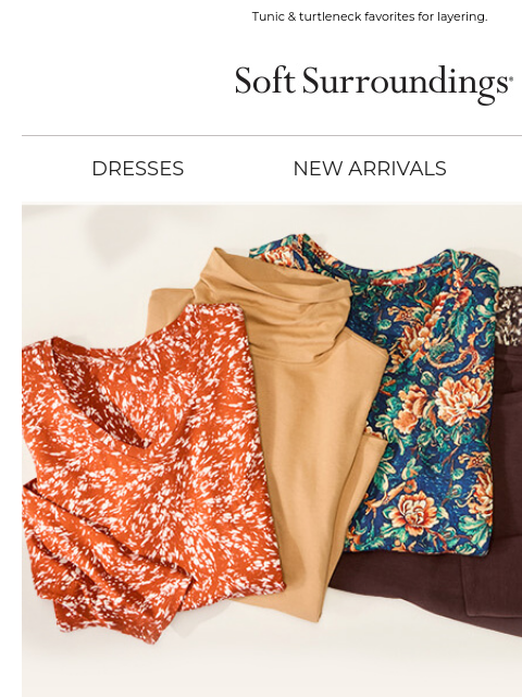 softsurroundings newsletter: Best-Selling Pima Tops